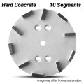 Flextool FT110THC-UNIT - 250mm (10") Bladetec® 30/40 Grit Hard Concrete 10 Segment Grinding Plate Suits to FT1RTCUB-UNIT Grinding & Sharpening